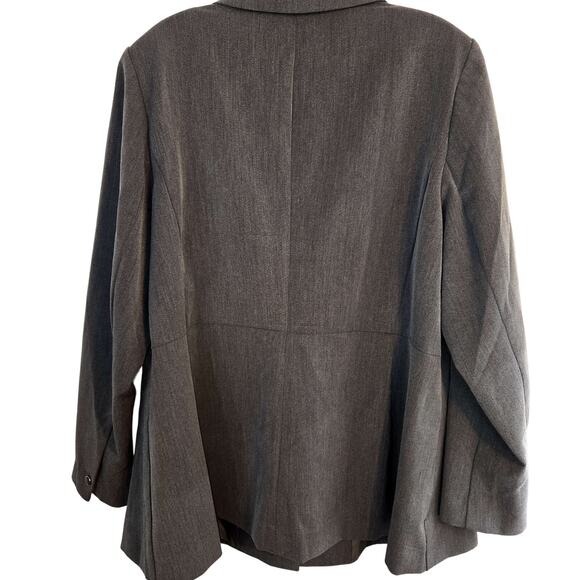 Lane Bryant 20 Women's Blazer Gray Suit Coat Plus Size 2X 2XL XXL Jacket 20W - Picture 4 of 5